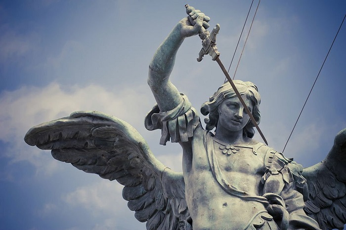 Saint Michael statue of Castel Sant`Angelo