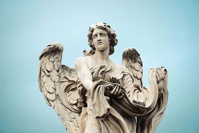 Angel on Ponte Sant'Angelo in Rome, Italy