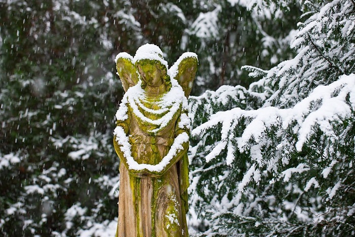 Angel statue at the Melaten graveyard