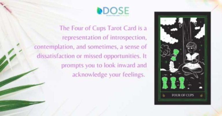 The Four of Cups Tarot Card