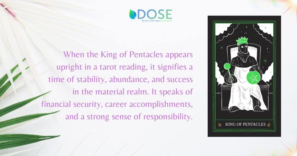 King of Pentacles Tarot Card