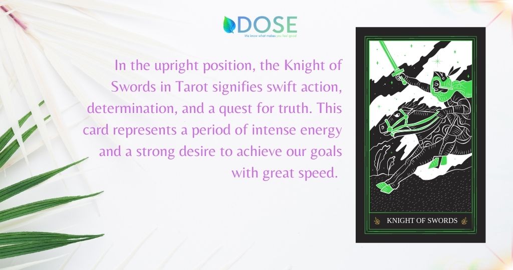 The Meaning Of The Knight of Swords Tarot Card DOSE