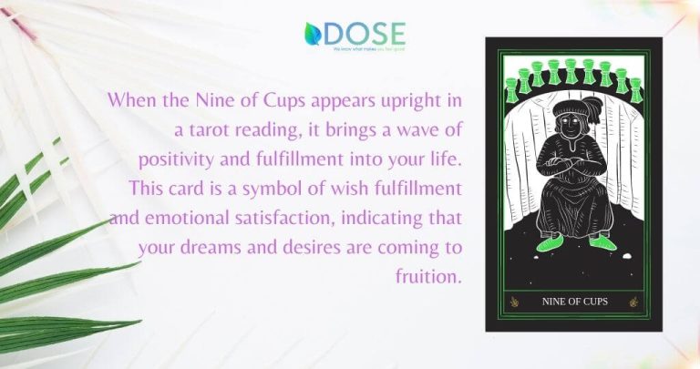The Nine of Cups Tarot Card
