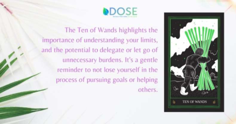 The Ten of Wands Tarot Card