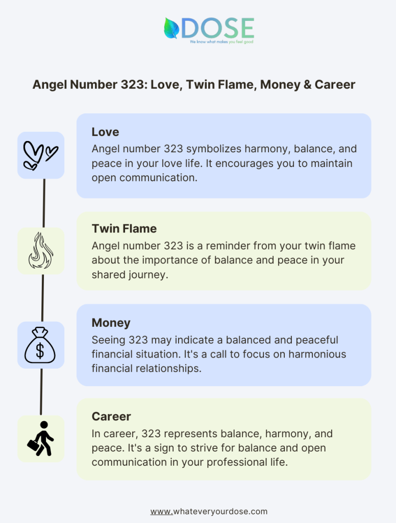Infographic on Angel Number 323