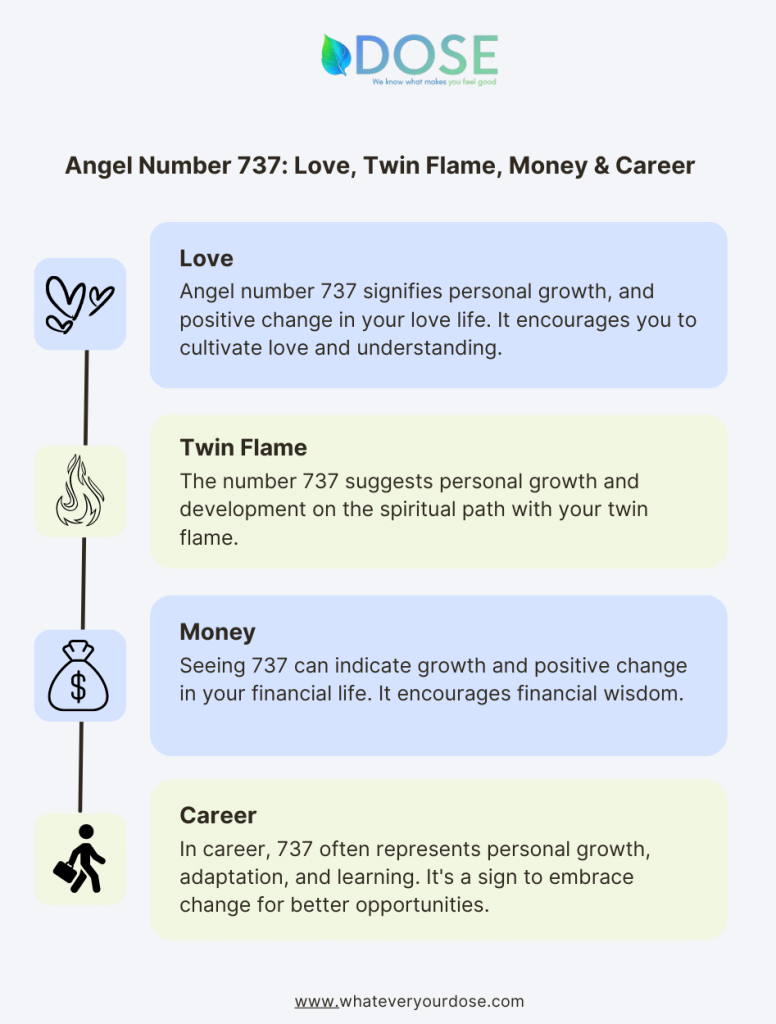 Infographic on Angel Number 737