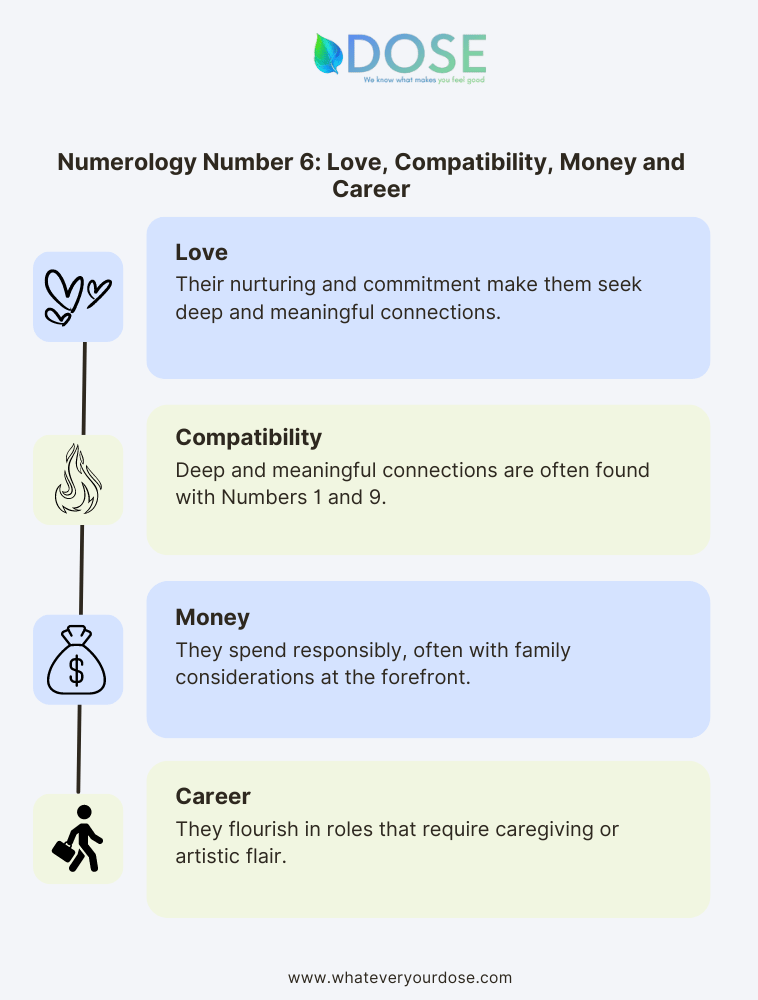 Infographic on Numerology Number 6